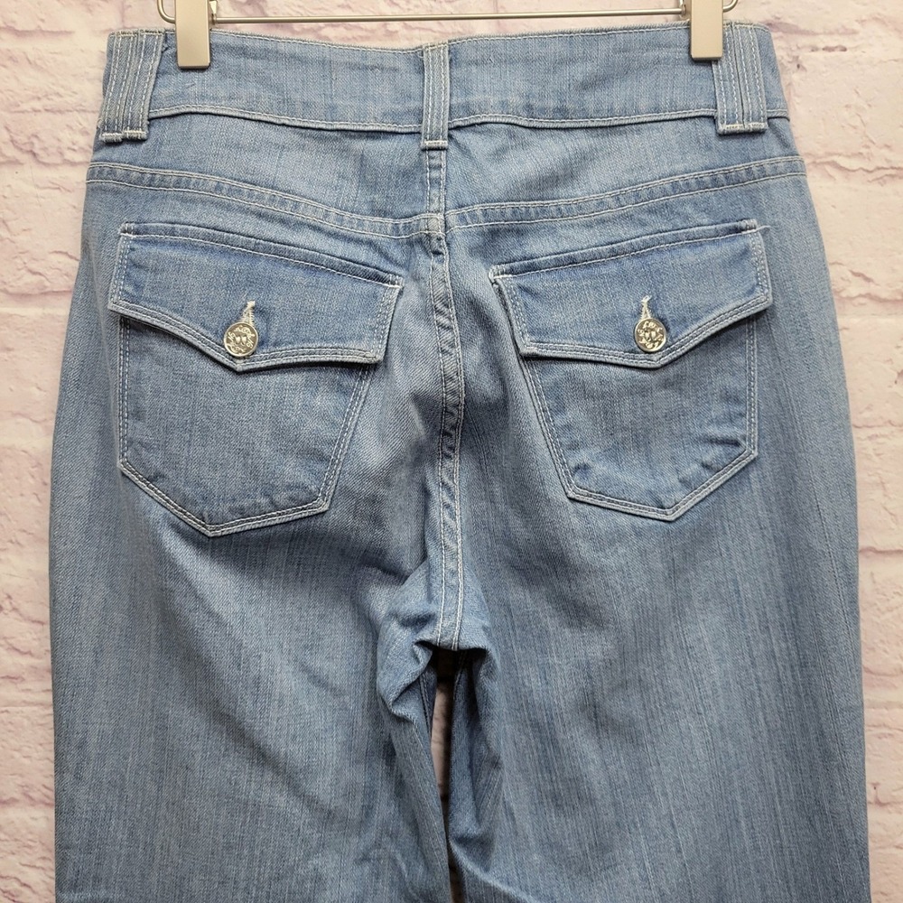 NEW NYDJ Med Rise Bootcut Jeans Size 6 Light Wash Curvy‎ Tall 30x34 Stretch - Picture 9 of 10